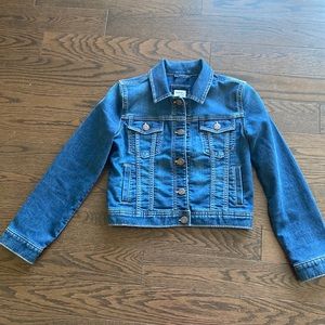 Gap girls cropped jean jacket